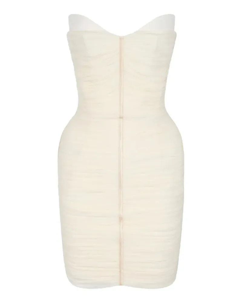 Elisabetta Franchi Minikleid aus Kreppstoff - Nude Nude