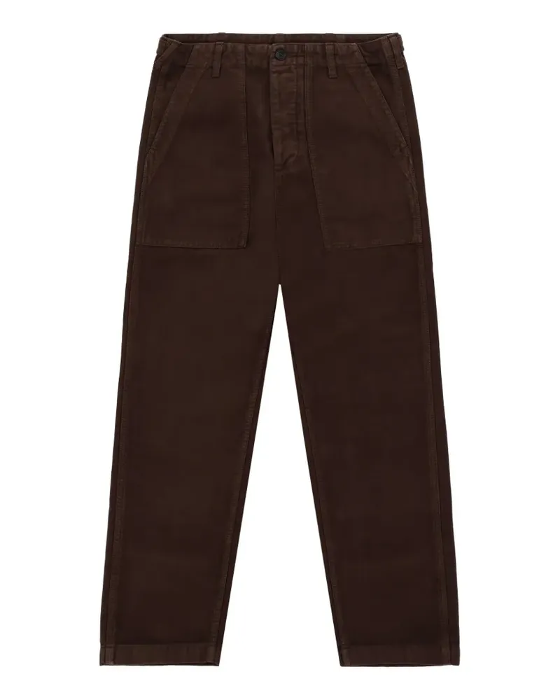 Fortela Moleskin Fatigue cotton trousers - Braun Braun