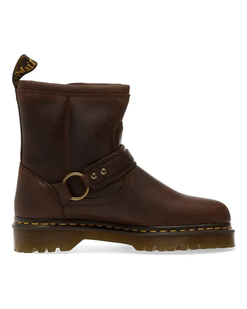 Dr.Martens Aniston Harness leather boots - Braun Braun