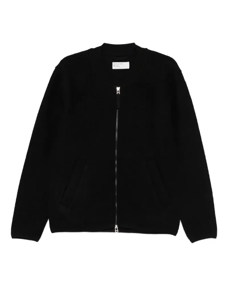 Universal Works Bomberjacke mit Reißverschluss - Schwarz Schwarz