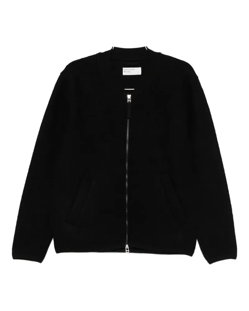 Universal Works zip bomber jacket - Schwarz Schwarz