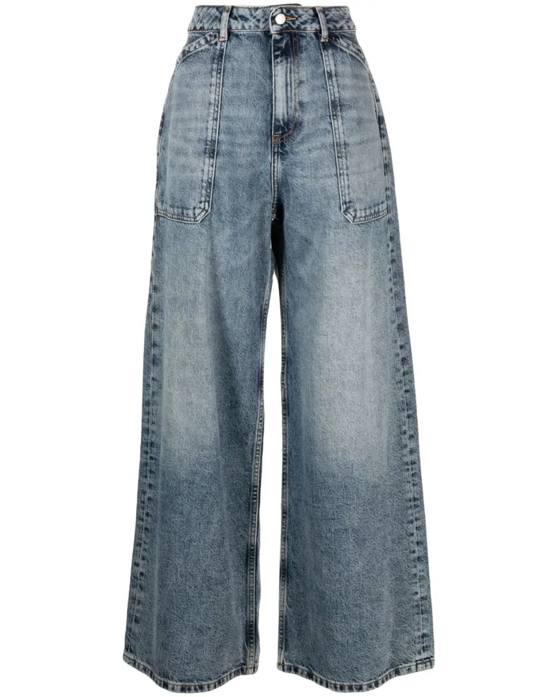 ba&sh Jeans mit weitem Bein - Blau Blau