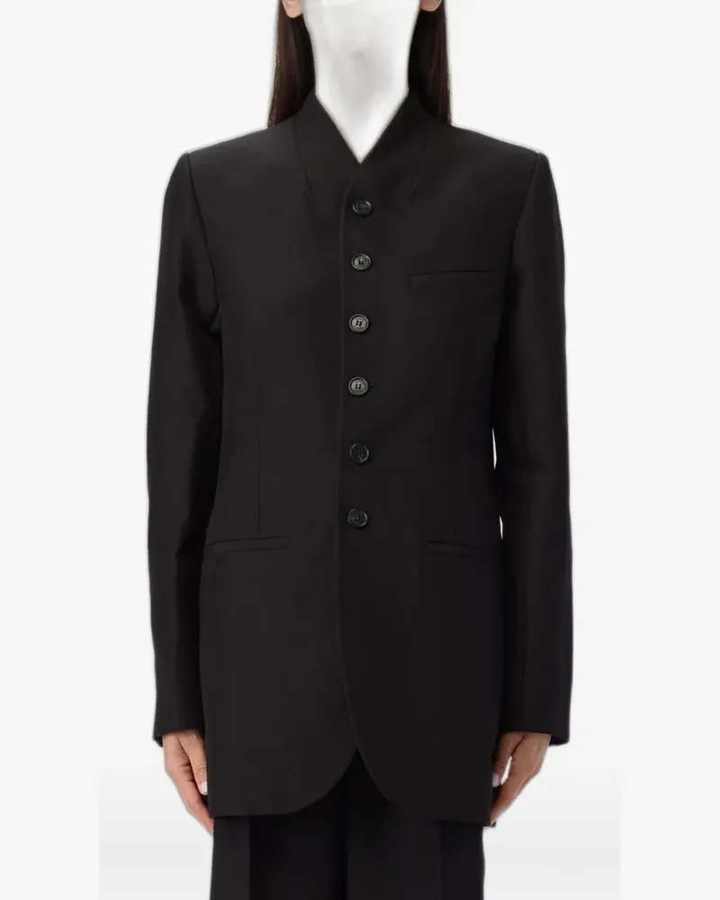 COPERNI button-up crepe coat - Schwarz Schwarz