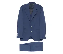 Anzug mit fallendem Revers - Blau