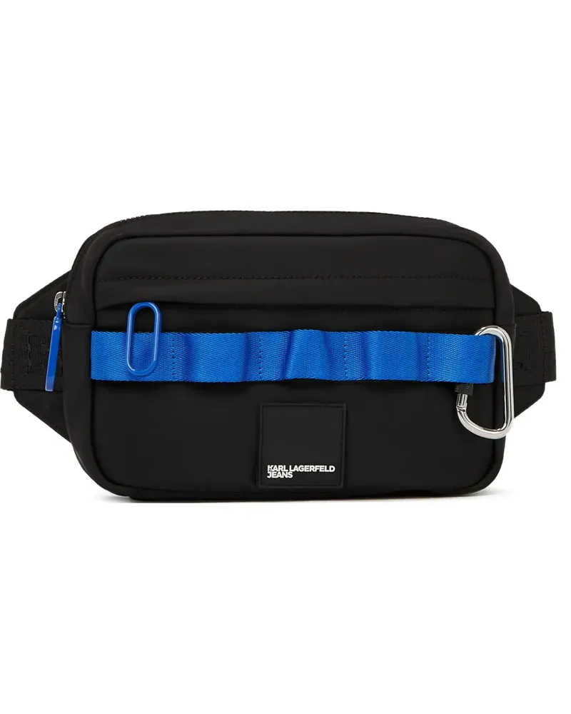 Karl Lagerfeld Gürteltasche mit Logo-Patch - Schwarz Schwarz