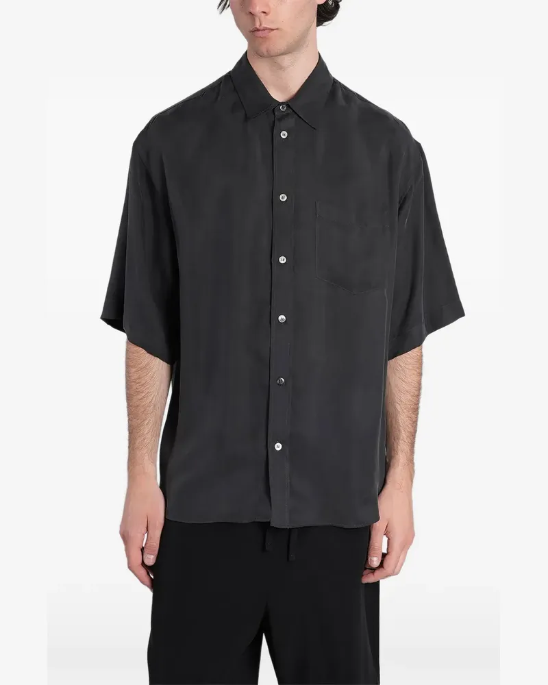 Mauro Grifoni short-sleeve chest-pocket shirt - Grau Grau