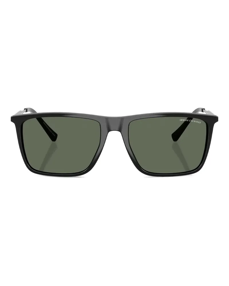 Armani Exchange Sonnenbrille mit eckigem Gestell - Schwarz Schwarz