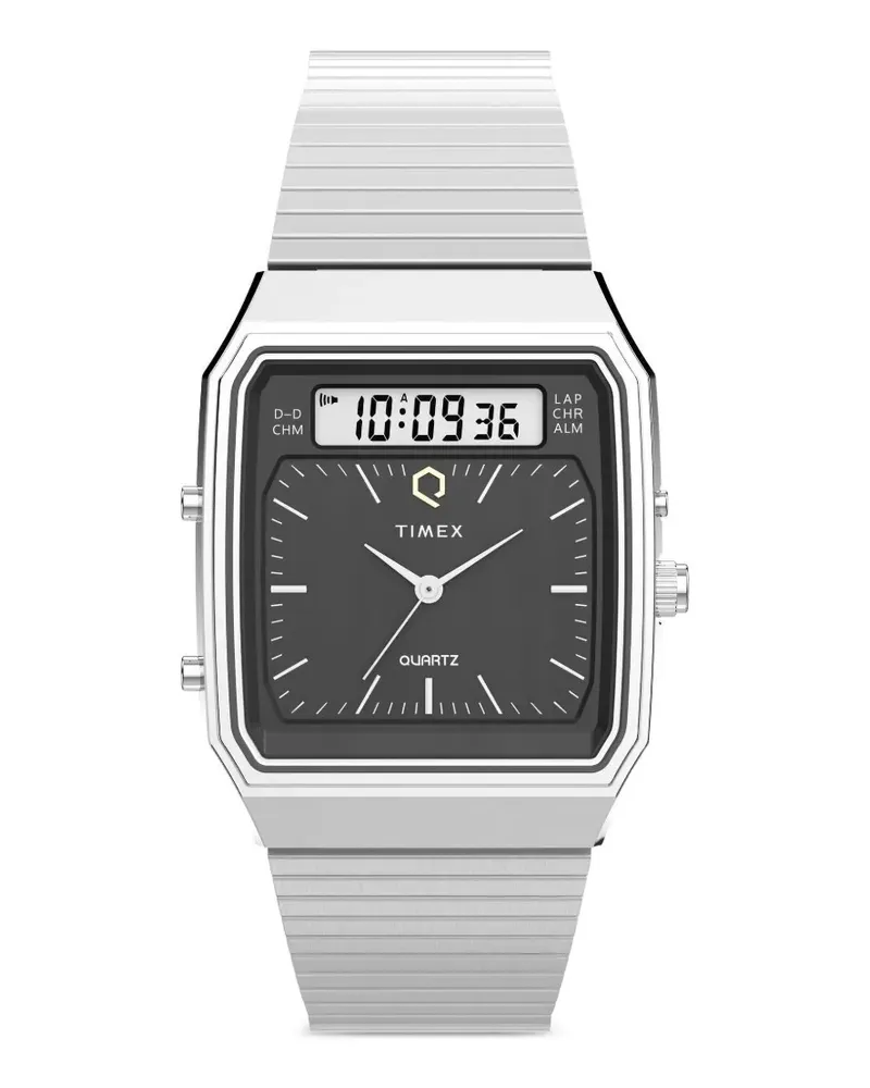 Timex Q  1982 Ana-Digi Reissue Armbanduhr 33mm - Schwarz Schwarz