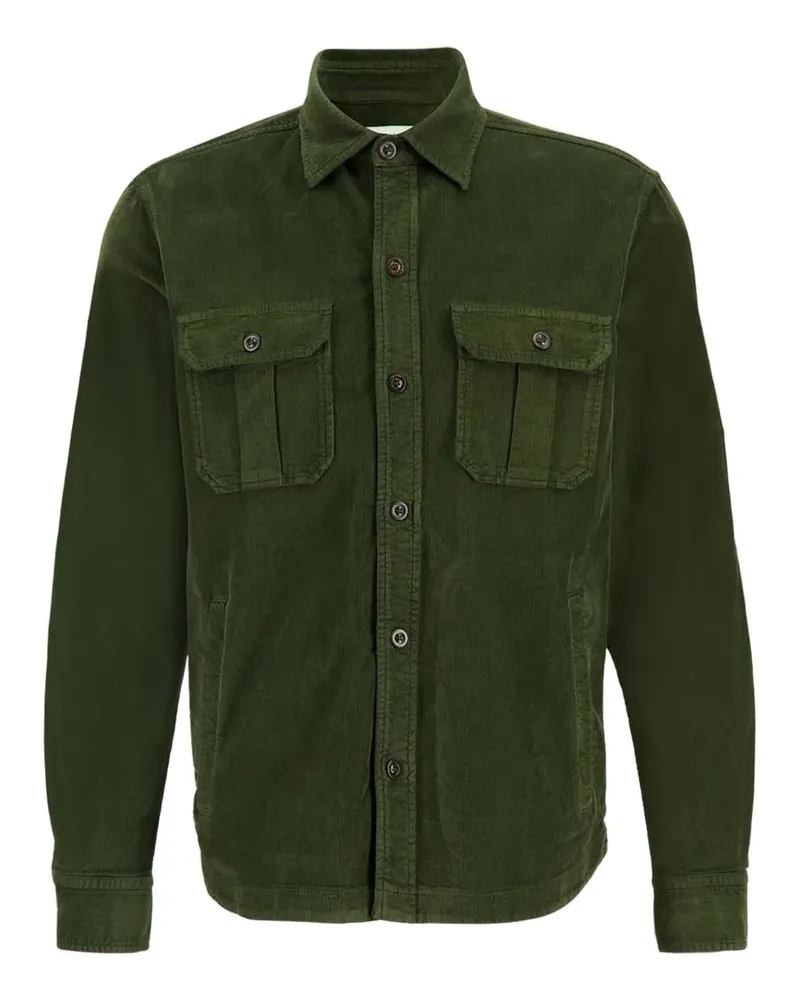 Boglioli buttoned corduroy overshirt - Grün Grün