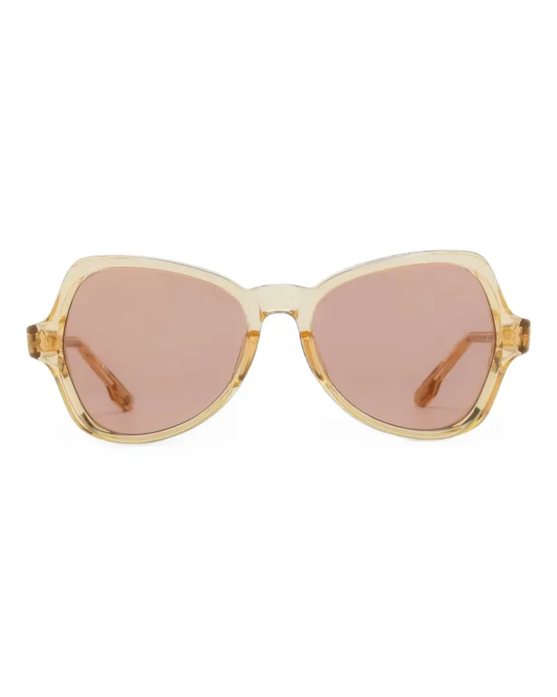 Jacques Marie Mage Geometrische Candy Sonnenbrille - Nude Nude