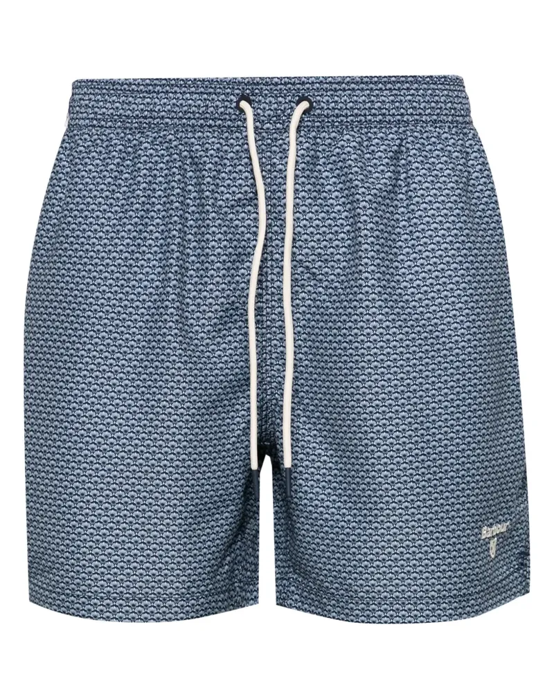 Barbour Halbhohe Shell Badeshorts - Blau Blau