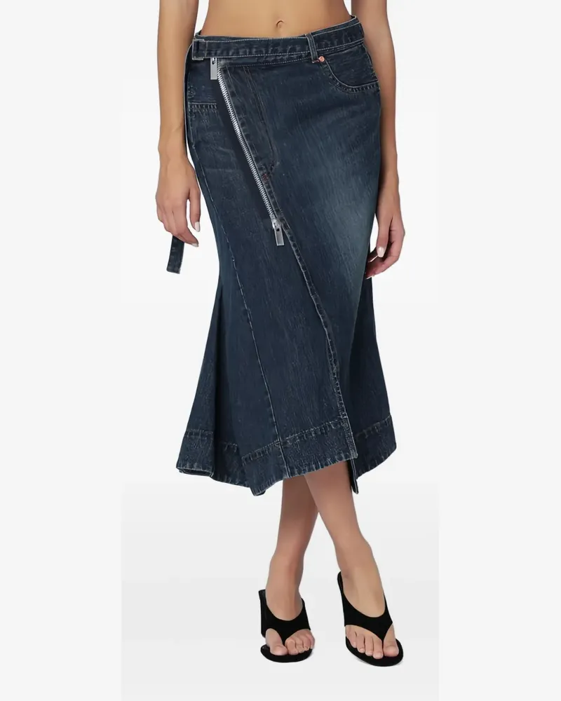 Sacai Rock mit Reißverschlussdetail - Blau Blau