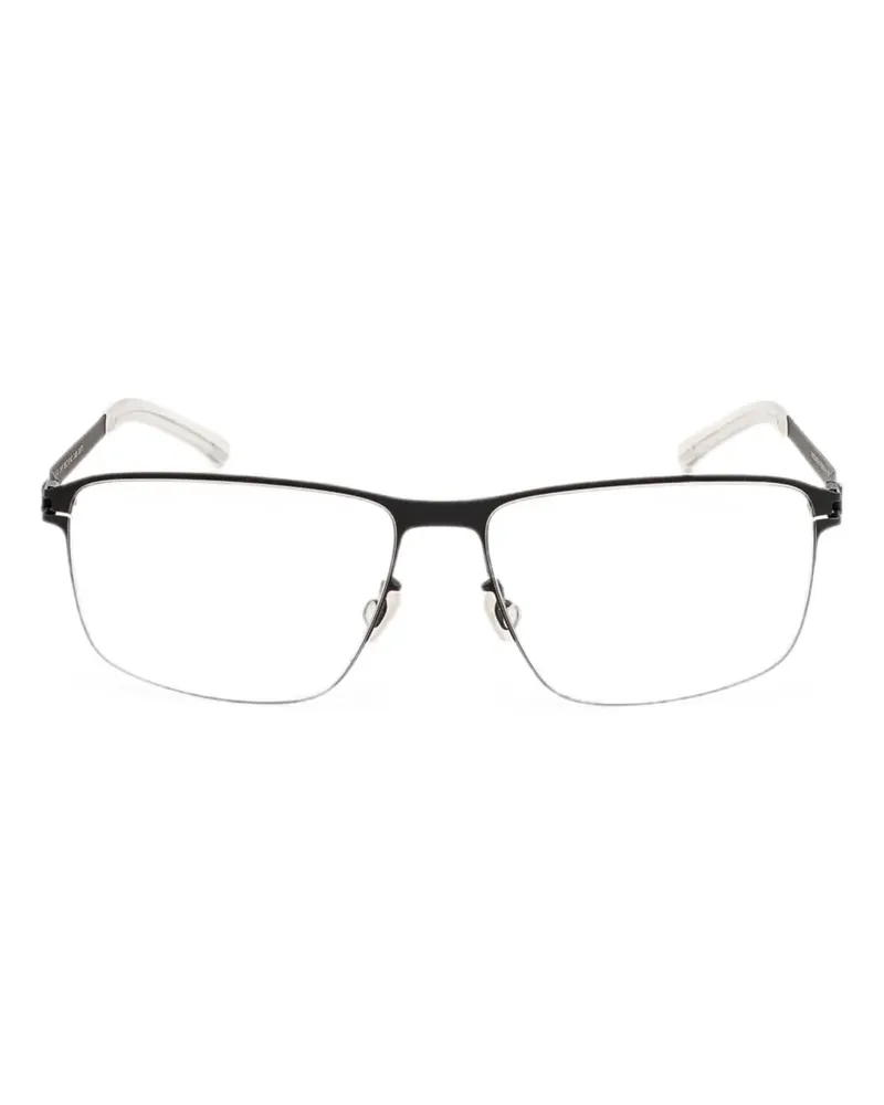 Mykita Geometrische Brille - Schwarz Schwarz