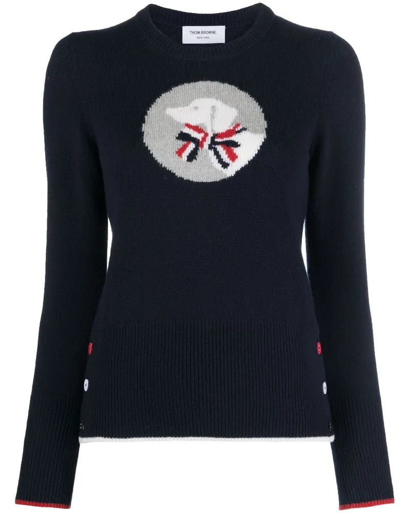Thom Browne Pullover aus Schurwolle - Blau Blau