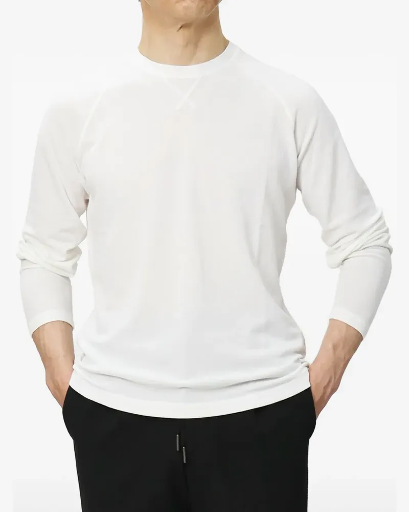 Zanone T-Shirt aus Jersey - Weiß Weiß