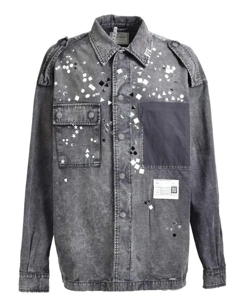 MIHARAYASUHIRO Verzierte Hemdjacke - Grau Grau