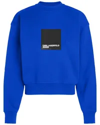 Karl Lagerfeld Sweatshirt aus Bio-Baumwolle mit Logo Blau