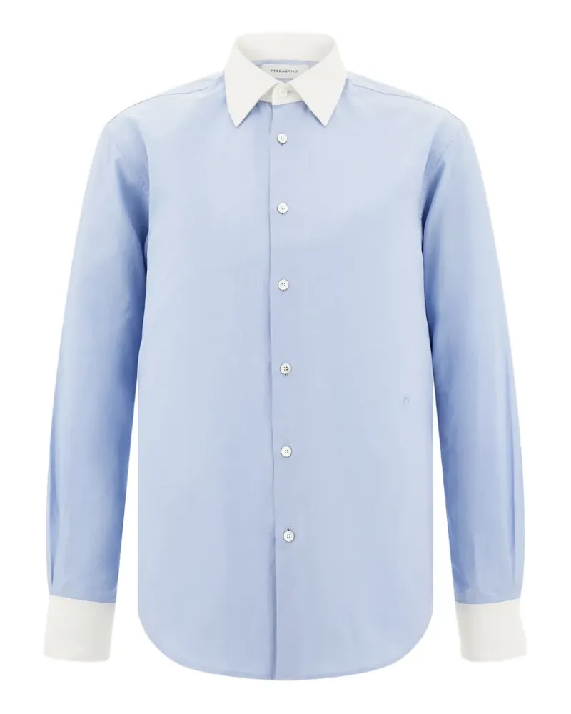 Ferragamo Oxford-Hemd - Blau Blau