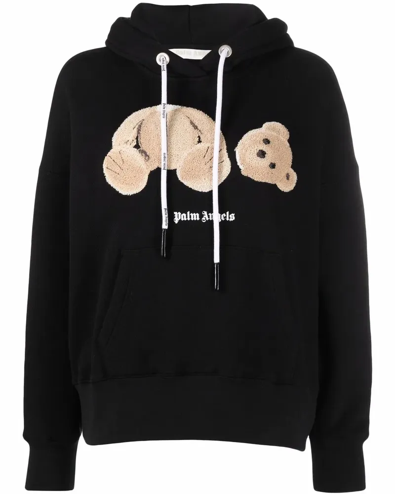 Palm Angels Broken Bear Hoodie - Schwarz Schwarz
