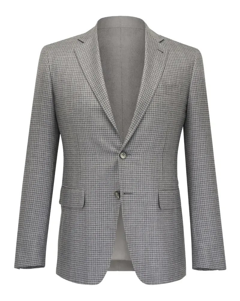 Canali Kariertes Sakko - Grau Grau