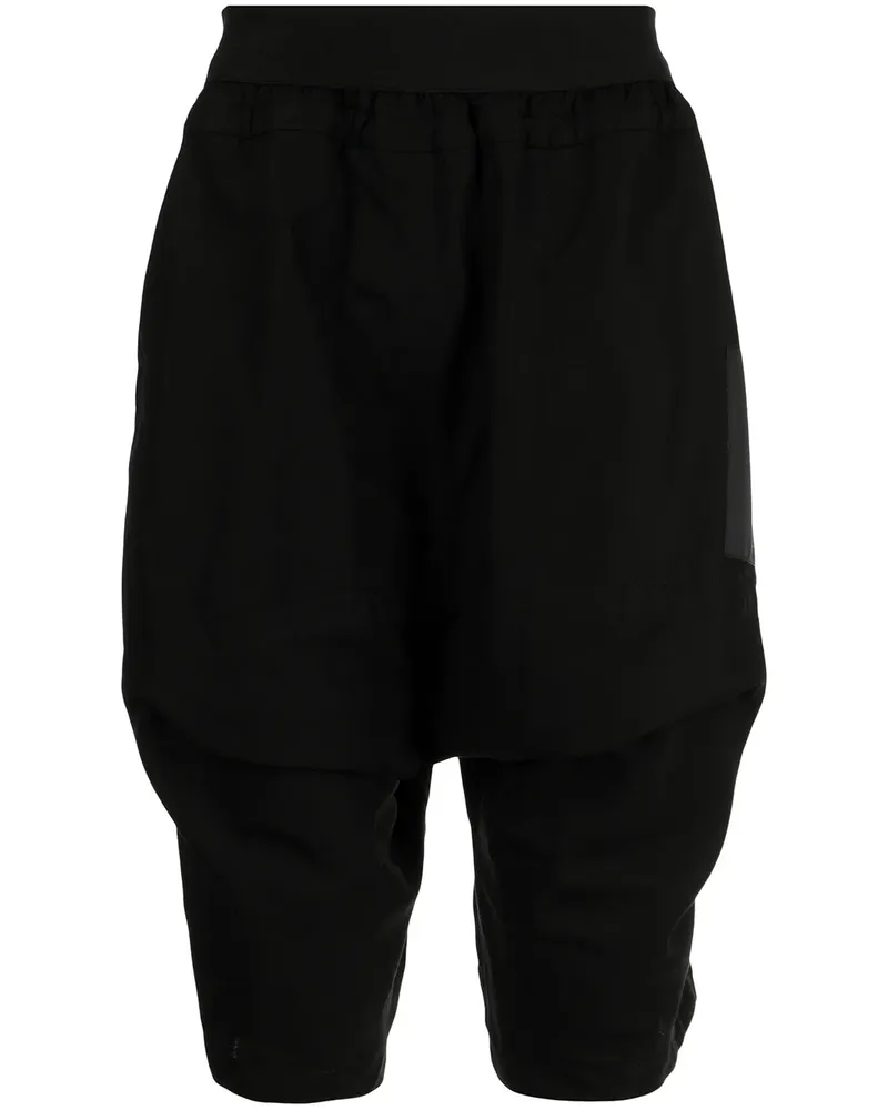 Julius Shorts mit tiefem Schritt - Schwarz Schwarz