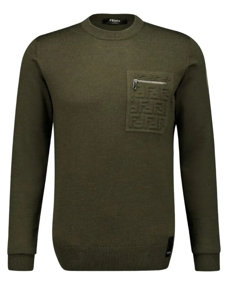 Fendi Gestrickter Pullover - Grün Grün