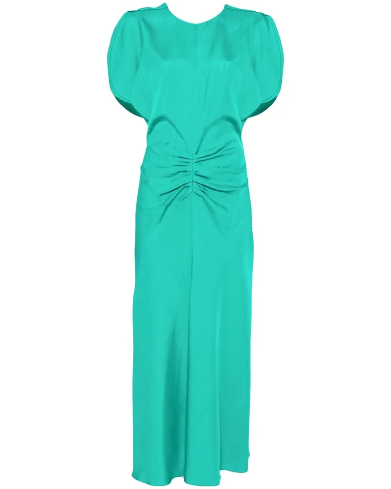 Victoria Beckham Midikleid mit Raffungen - Grün Grün