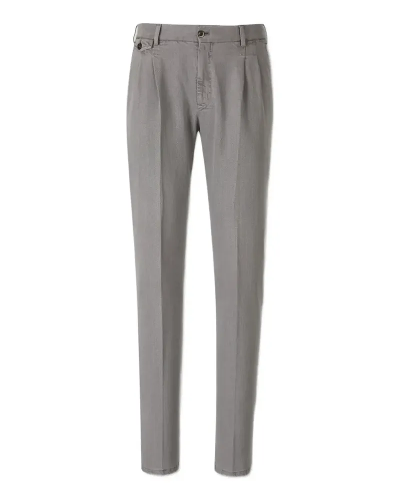 PT TORINO pleated twill trousers - Grau Grau