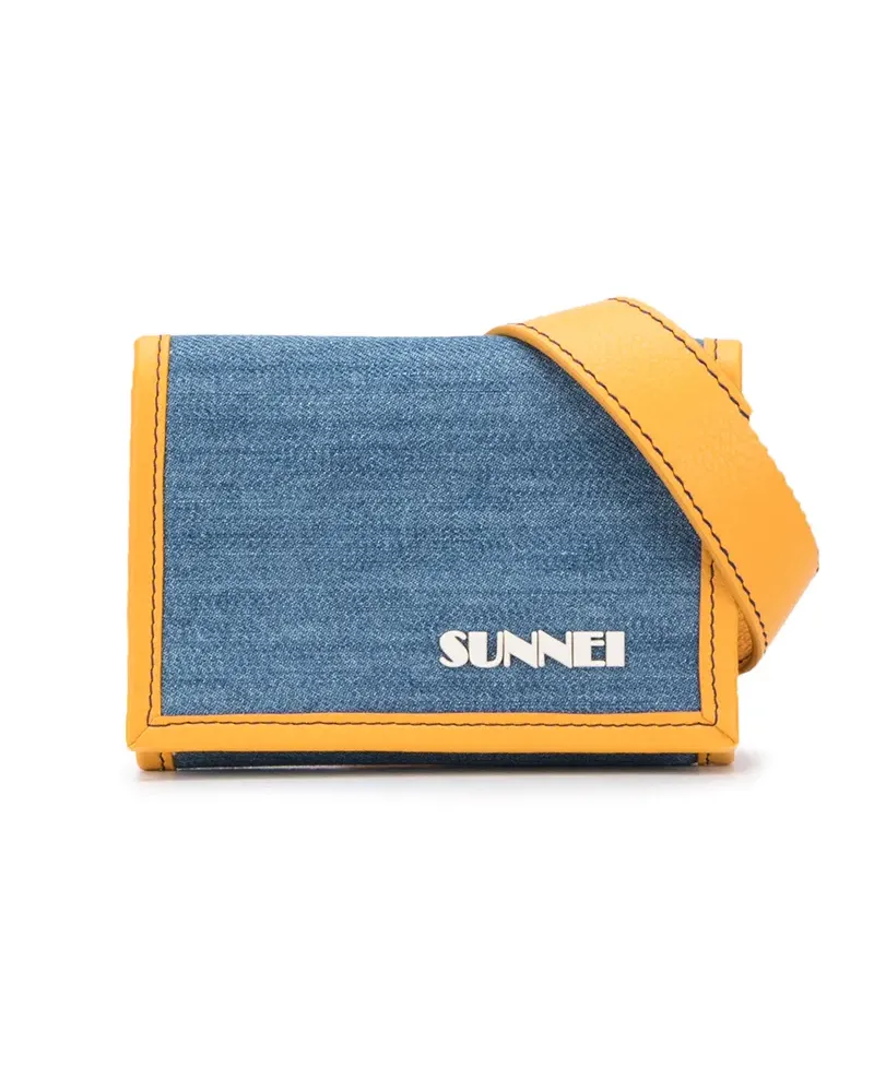 SUNNEI Portemonnaie mit Logo-Print - Blau Blau