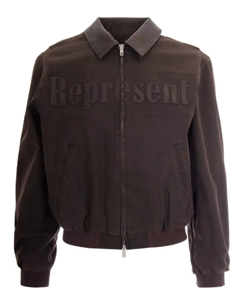 REPRESENT embossed collar jacket - Braun Braun