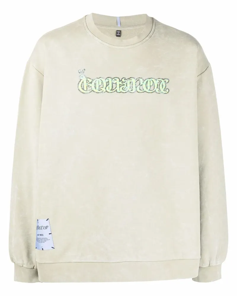 McQ Sweatshirt mit Stone-Wash-Effekt - Grün Grün