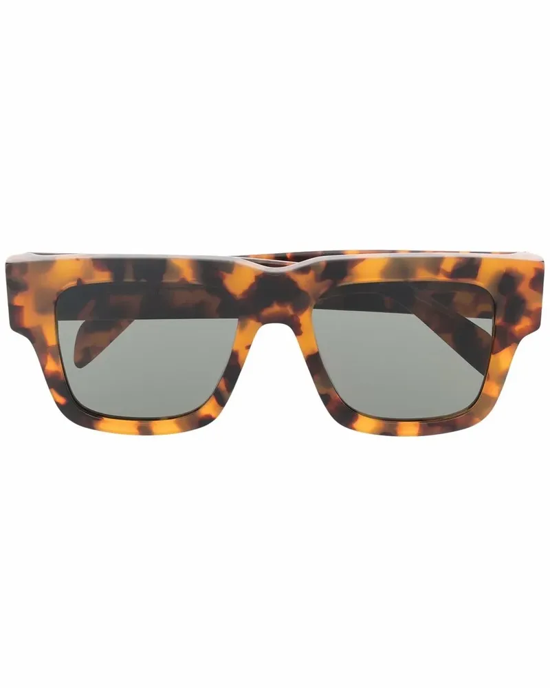 RETROSUPERFUTURE Sonnenbrille mit eckigem Gestell - Braun Braun