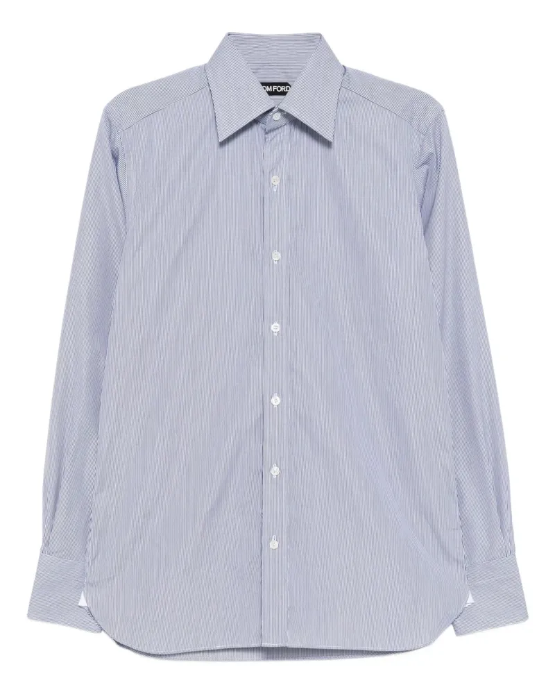 Tom Ford Gestreiftes Hemd - Blau Blau