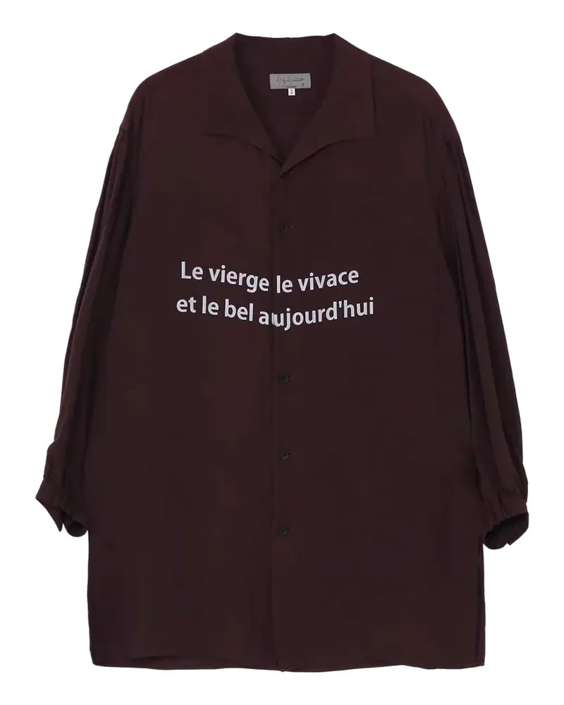 Yohji Yamamoto long sleeve shirt - Braun Braun