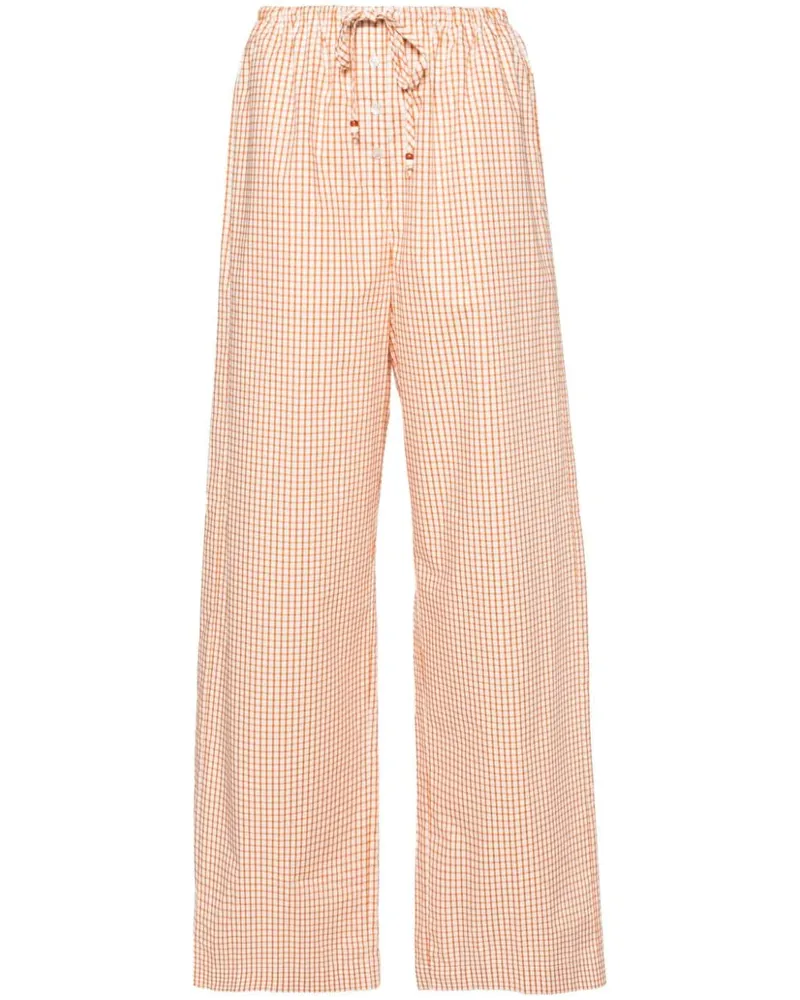 forte_forte Hose mit Gittermuster - Braun Braun