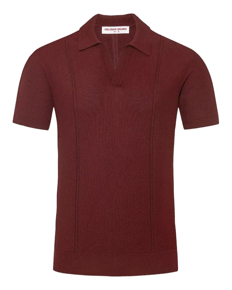 Orlebar Brown Horton Poloshirt mit Piqué-Struktur - Rot Rot