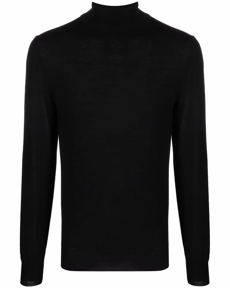 Canali Pullover mit Rollkragen - Schwarz Schwarz
