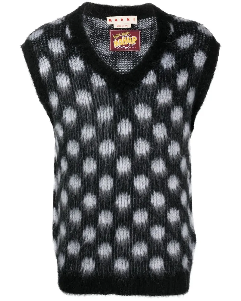 Marni Pullunder mit Polka Dots - Schwarz Schwarz