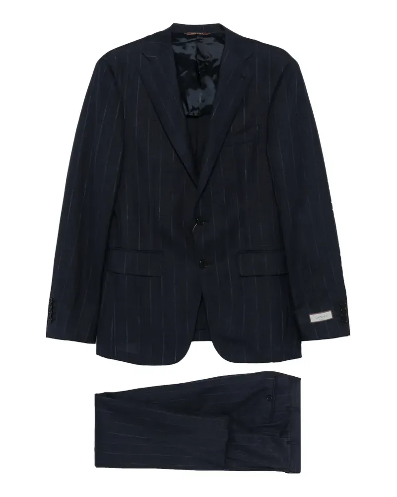Canali pinstriped suit - Blau Blau