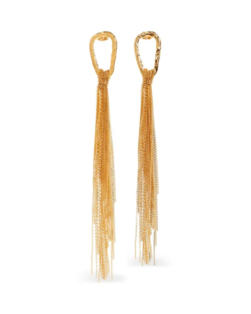 forte_forte Ohrringe mit Quaste - Gold Gold