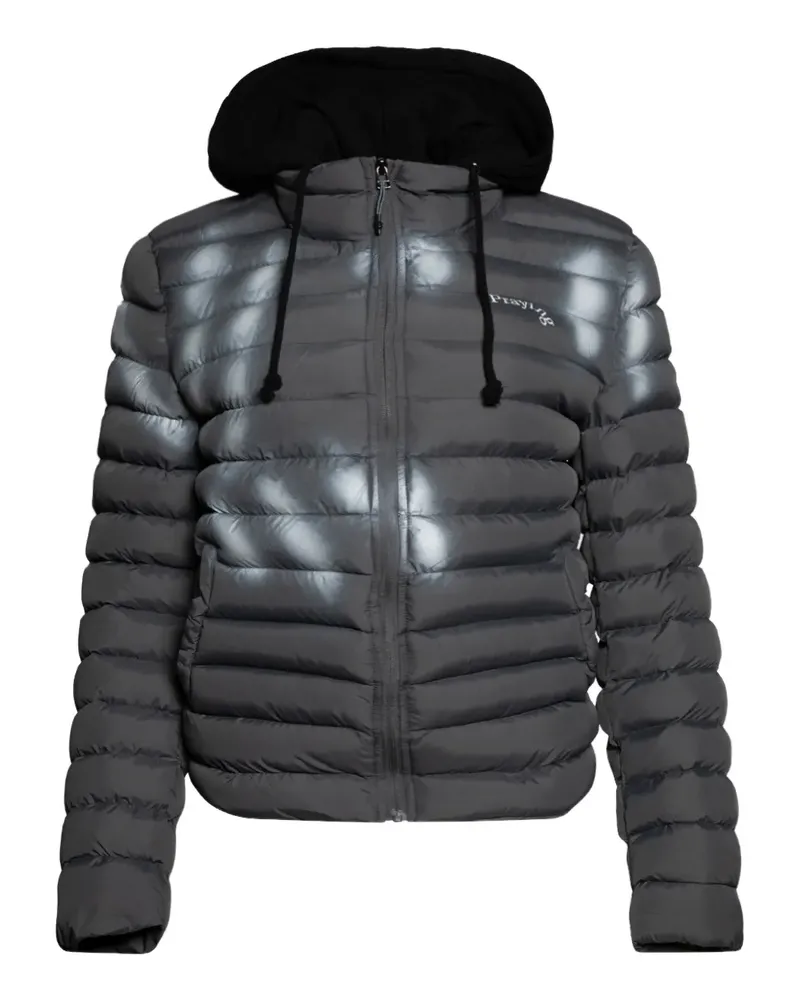 Praying hooded puffer hoodie jacket - Grau Grau