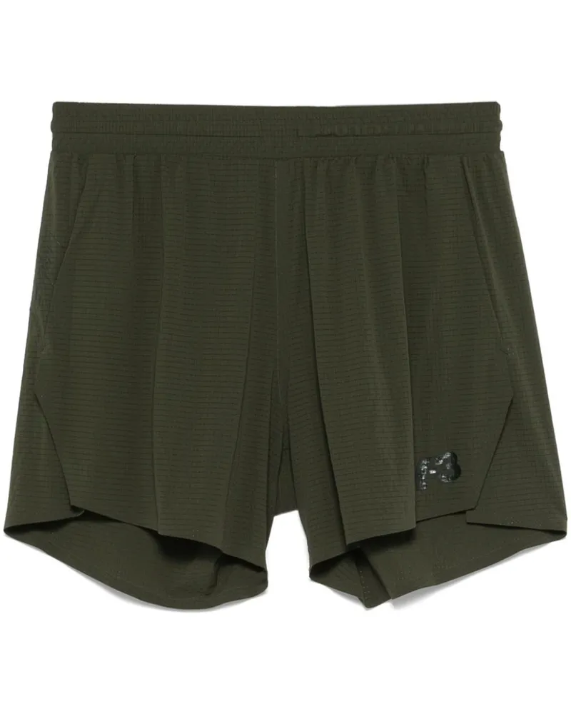 Y-3 Shorts mit Lochmuster - Grün Grün