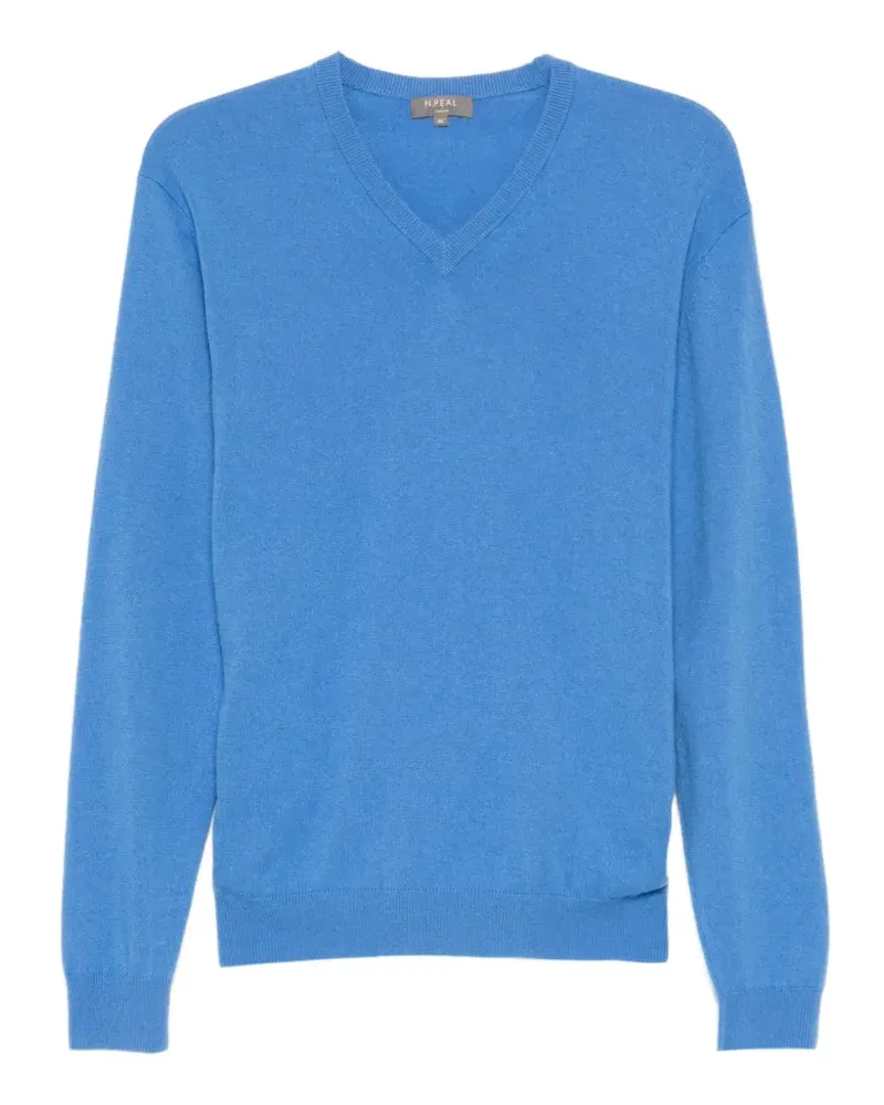 N.Peal Burlington Pullover - Blau Blau