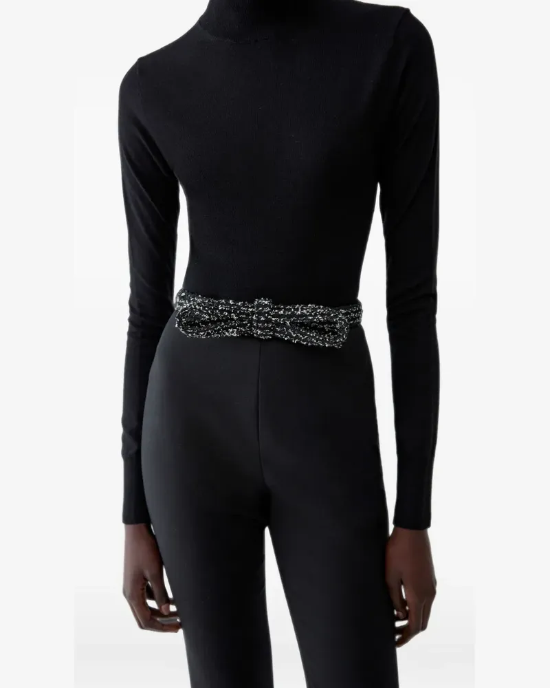 Carolina Herrera New York Gürtel mit Schleife - Schwarz Schwarz