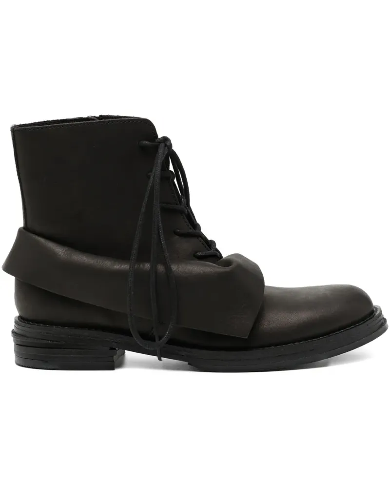 Yohji Yamamoto Drapierte Stiefel - Schwarz Schwarz