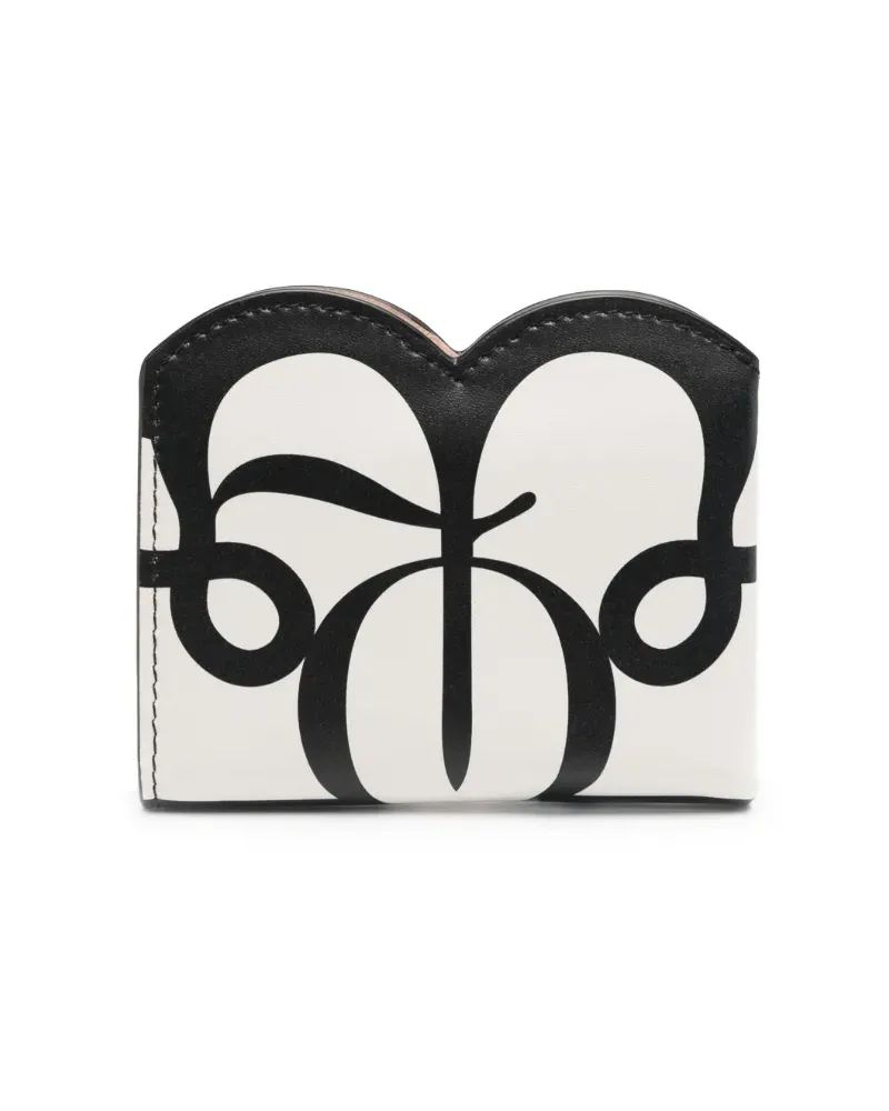 Alexander McQueen Portemonnaie mit Logo-Print - Nude Nude