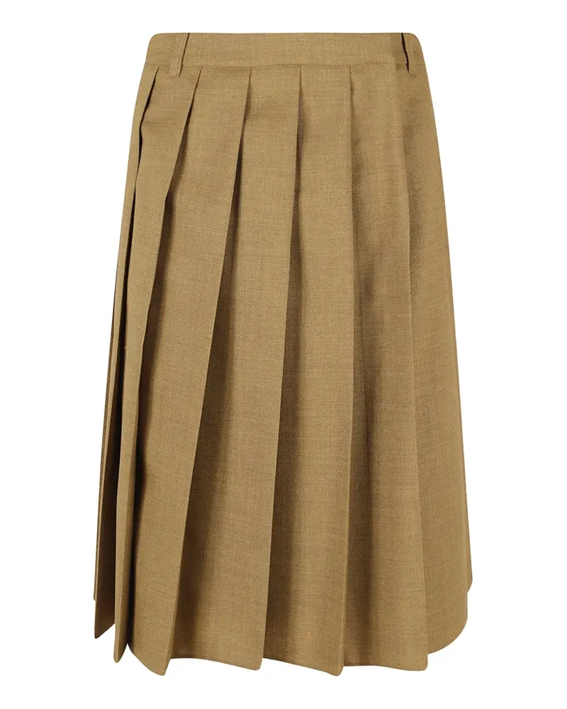 Prada hopsack midi-skirt - Nude Nude