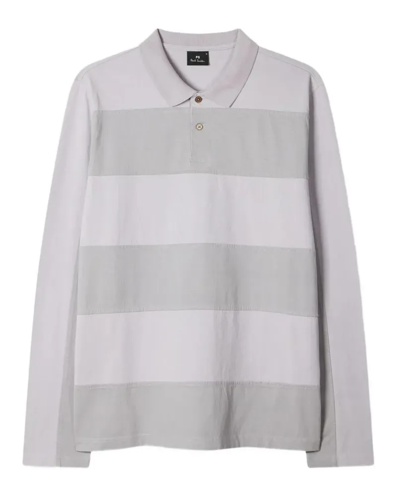 Paul Smith Gestreiftes Poloshirt - Grau Grau