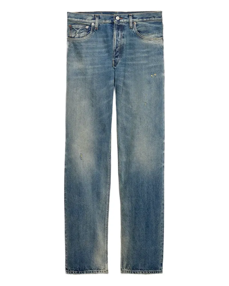 Prada Jeans mit Logo-Patch - Blau Blau