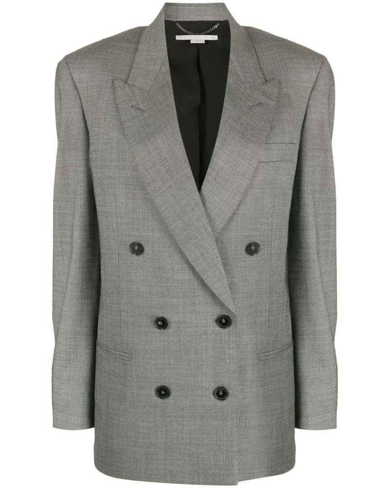 Stella McCartney Doppelreihiger Blazer - Schwarz Schwarz
